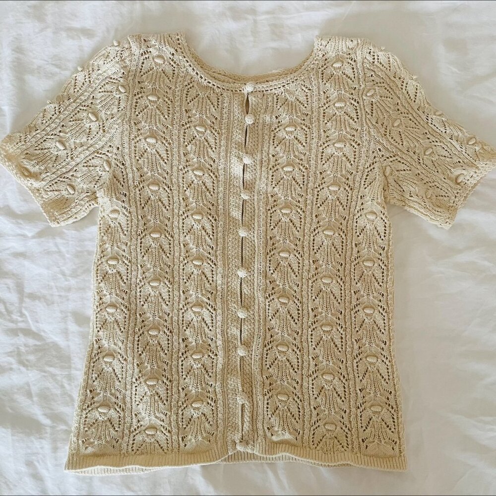 Sézane Milane Top – Cream (XS)